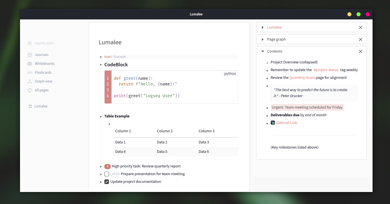 Logseq theme